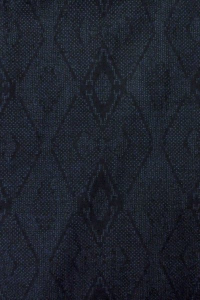 Photo3: Mint O1209B Vintage Japanese kimono Dark Navy Blue TSUMUGI pongee for women / Silk. Dapple pattern (Grade A) (3)