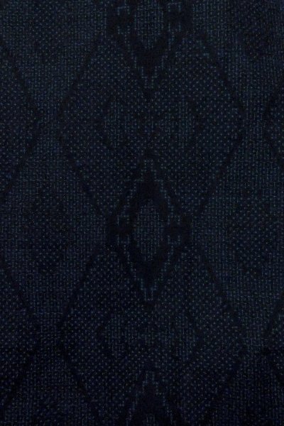 Photo7: Mint O1209B Vintage Japanese kimono Dark Navy Blue TSUMUGI pongee for women / Silk. Dapple pattern (Grade A) (7)