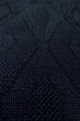 Photo9: Mint O1209B Vintage Japanese kimono Dark Navy Blue TSUMUGI pongee for women / Silk. Dapple pattern (Grade A) (9)