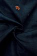 Photo12: O1209C Vintage Japanese kimono Dark Navy Blue TSUMUGI pongee for women / Silk. Abstract pattern (Grade B) (12)