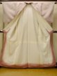 Photo2: O1209E Vintage Japanese kimono Pale Pink YONEZAWA-TSUMUGI for women / Silk. (Grade B) (2)