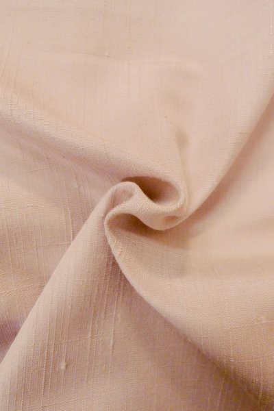 Photo10: O1209E Vintage Japanese kimono Pale Pink YONEZAWA-TSUMUGI for women / Silk. (Grade B) (10)