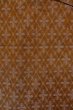Photo3: Mint O1209I Vintage Japanese kimono Reddish Brown TSUMUGI pongee for women / Silk. Diamond-shaped flowers (Grade A) (3)