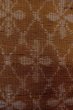 Photo7: Mint O1209I Vintage Japanese kimono Reddish Brown TSUMUGI pongee for women / Silk. Diamond-shaped flowers (Grade A) (7)