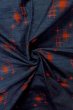 Photo12: Mint O1209K Vintage Japanese kimono Dark Indigo Blue TSUMUGI pongee for women / Silk. Cross (Grade A) (12)