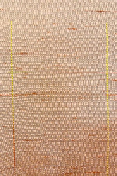 Photo7: O1209M Vintage Japanese kimono Pale Red TSUMUGI pongee for women / Silk. Line (Grade B) (7)