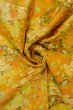 Photo12: O1209P Vintage Japanese kimono Orange OJIYATSUMUGI for women / Silk. Flower (Grade A) (12)