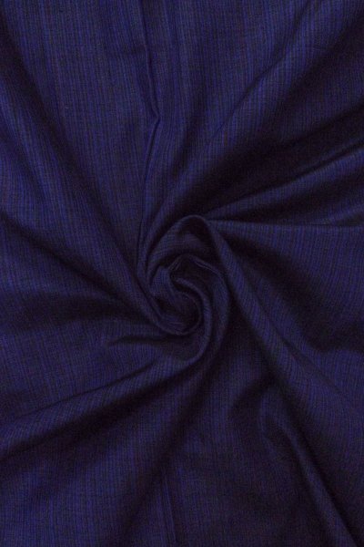 Photo10: O1209S Vintage Japanese kimono Dark Blue TSUMUGI pongee for women / Silk. Stripes (Grade A) (10)