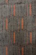 Photo5: Mint O1209W Vintage Japanese kimono Gray TSUMUGI pongee for women / Silk. Tortoise-shell pattern(Hexagonal pattern) (Grade A) (5)