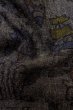 Photo12: O1209Z Vintage Japanese kimono Dark Gray TSUMUGI pongee for women / Silk. Flower (Grade C) (12)