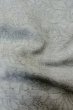 Photo12: O1210A Vintage Japanese kimono Light Gray TSUMUGI pongee for women / Silk. Flower (Grade B) (12)