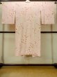 Photo2: O1210C Vintage Japanese kimono Pink JUBAN undergarment for women / Silk. Flower (Grade B) (2)