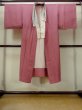 Photo1: O1210D Vintage Japanese kimono Reddish Purple JUBAN undergarment for women / Silk. Dot (Grade B) (1)