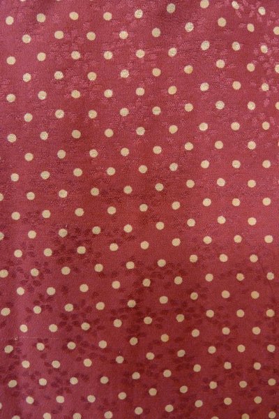 Photo6: O1210D Vintage Japanese kimono Reddish Purple JUBAN undergarment for women / Silk. Dot (Grade B) (6)