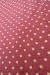 Photo8: O1210D Vintage Japanese kimono Reddish Purple JUBAN undergarment for women / Silk. Dot (Grade B) (8)