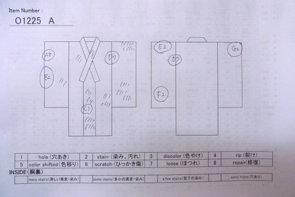 Photo13: O1225A Antique Japanese kimono Dark Purple Kimono for Girls for women / Silk. SAKURA cherry blossom, The thread is partially loose. (Grade D) (13)