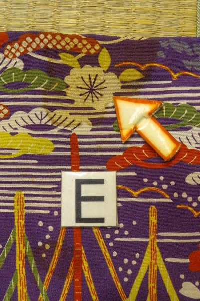 Photo18: O1225A Antique Japanese kimono Dark Purple Kimono for Girls for women / Silk. SAKURA cherry blossom, The thread is partially loose. (Grade D) (18)