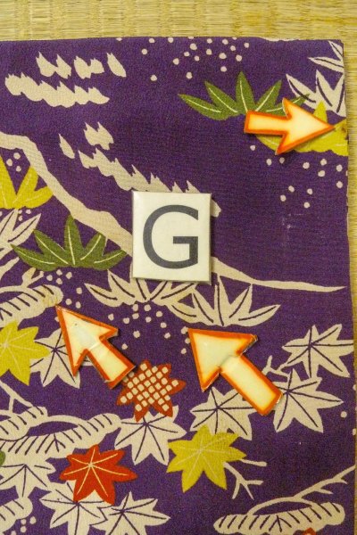 Photo20: O1225A Antique Japanese kimono Dark Purple Kimono for Girls for women / Silk. SAKURA cherry blossom, The thread is partially loose. (Grade D) (20)