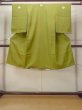 Photo1: O1225C Vintage Japanese kimono Light Olive Kimono for Girls for women / Silk. Peony (Grade B) (1)