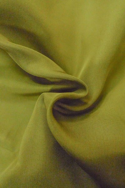Photo12: O1225C Vintage Japanese kimono Light Olive Kimono for Girls for women / Silk. Peony (Grade B) (12)