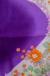 Photo4: O1225D Vintage Japanese kimono Purple Kimono for Girls for women / Synthetic. Peony (Grade C) (4)