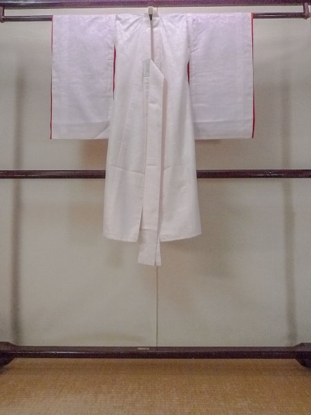 Photo1: Mint O1225G Vintage Japanese kimono Pale Light Pink Juban for Girls for women / Silk. (Grade A) (1)