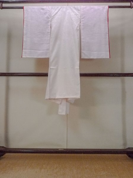 Photo2: Mint O1225G Vintage Japanese kimono Pale Light Pink Juban for Girls for women / Silk. (Grade A) (2)