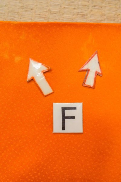 Photo19: O1225H Vintage Japanese kimono Vivid Orange Kimono for Girls for women / Silk. SAKURA cherry blossom, Flower cart pattern, More damages. (Grade D) (19)