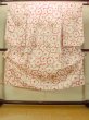 Photo1: O1225K Vintage Japanese kimono White Kimono for Girls for women / Synthetic. Chrysanthemum (Grade C) (1)