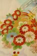 Photo5: O1225M Vintage Japanese kimono White Kimono for Girls for women / Silk. Peony (Grade B) (5)