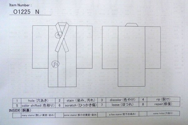 Photo14: O1225N Vintage Japanese kimono Vivid Red Kimono for Girls for women / Synthetic. SAKURA cherry blossom (Grade B) (14)