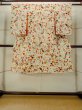 Photo1: O1225P Vintage Japanese kimono Ivory Kimono for Girls for women / Silk. Chrysanthemum (Grade C) (1)