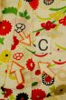 Photo16: O1225P Vintage Japanese kimono Ivory Kimono for Girls for women / Silk. Chrysanthemum (Grade C) (16)