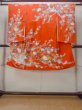 Photo1: O1225R Vintage Japanese kimono Pale Orange Kimono for Girls for women / Silk. SAKURA cherry blossom (Grade B) (1)