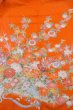 Photo3: O1225R Vintage Japanese kimono Pale Orange Kimono for Girls for women / Silk. SAKURA cherry blossom (Grade B) (3)