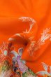 Photo12: O1225R Vintage Japanese kimono Pale Orange Kimono for Girls for women / Silk. SAKURA cherry blossom (Grade B) (12)
