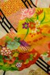 Photo4: O1225S Vintage Japanese kimono White Kimono for Girls for women / Silk. Peony (Grade C) (4)