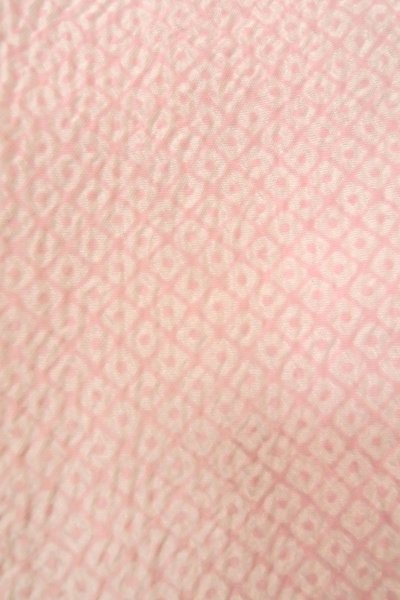 Photo6: O1225T Vintage Japanese kimono Pale Pink Juban for Girls for women / Synthetic. Dapple pattern (Grade B) (6)