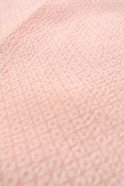 Photo8: O1225T Vintage Japanese kimono Pale Pink Juban for Girls for women / Synthetic. Dapple pattern (Grade B) (8)