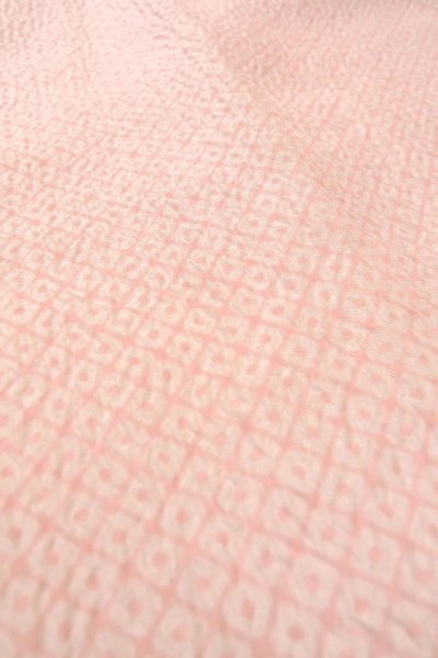 Photo10: O1225T Vintage Japanese kimono Pale Pink Juban for Girls for women / Synthetic. Dapple pattern (Grade B) (10)