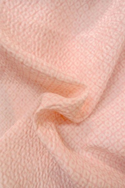 Photo11: O1225T Vintage Japanese kimono Pale Pink Juban for Girls for women / Synthetic. Dapple pattern (Grade B) (11)