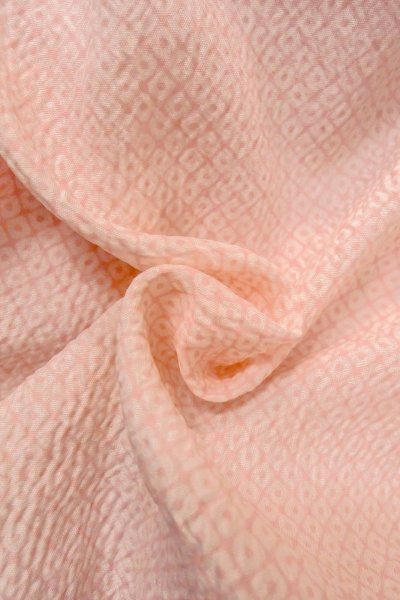 Photo12: O1225T Vintage Japanese kimono Pale Pink Juban for Girls for women / Synthetic. Dapple pattern (Grade B) (12)