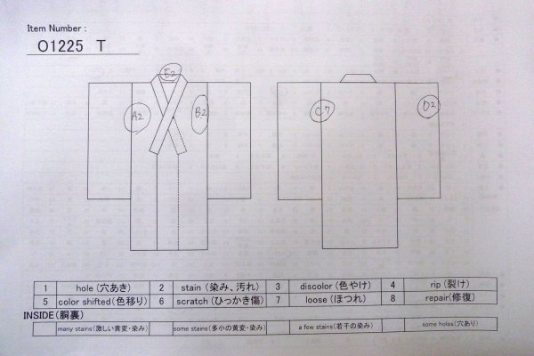 Photo13: O1225T Vintage Japanese kimono Pale Pink Juban for Girls for women / Synthetic. Dapple pattern (Grade B) (13)