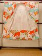 Photo2: O1225U Vintage Japanese kimono Off White Kimono for Girls for women / Silk. SAKURA cherry blossom (Grade C) (2)