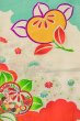Photo4: O1225U Vintage Japanese kimono Off White Kimono for Girls for women / Silk. SAKURA cherry blossom (Grade C) (4)