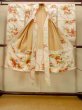 Photo2: O1225V Vintage Japanese kimono Shiny White Kimono for Girls for women / Silk. Chrysanthemum (Grade B) (2)
