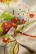 Photo10: O1225V Vintage Japanese kimono Shiny White Kimono for Girls for women / Silk. Chrysanthemum (Grade B) (10)