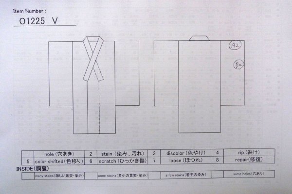 Photo11: O1225V Vintage Japanese kimono Shiny White Kimono for Girls for women / Silk. Chrysanthemum (Grade B) (11)