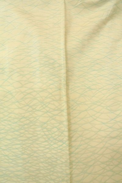 Photo3: O1225X Vintage Japanese kimono Off White JUBAN undergarment for women / Silk. Grass (Grade B) (3)