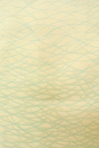 Photo5: O1225X Vintage Japanese kimono Off White JUBAN undergarment for women / Silk. Grass (Grade B) (5)